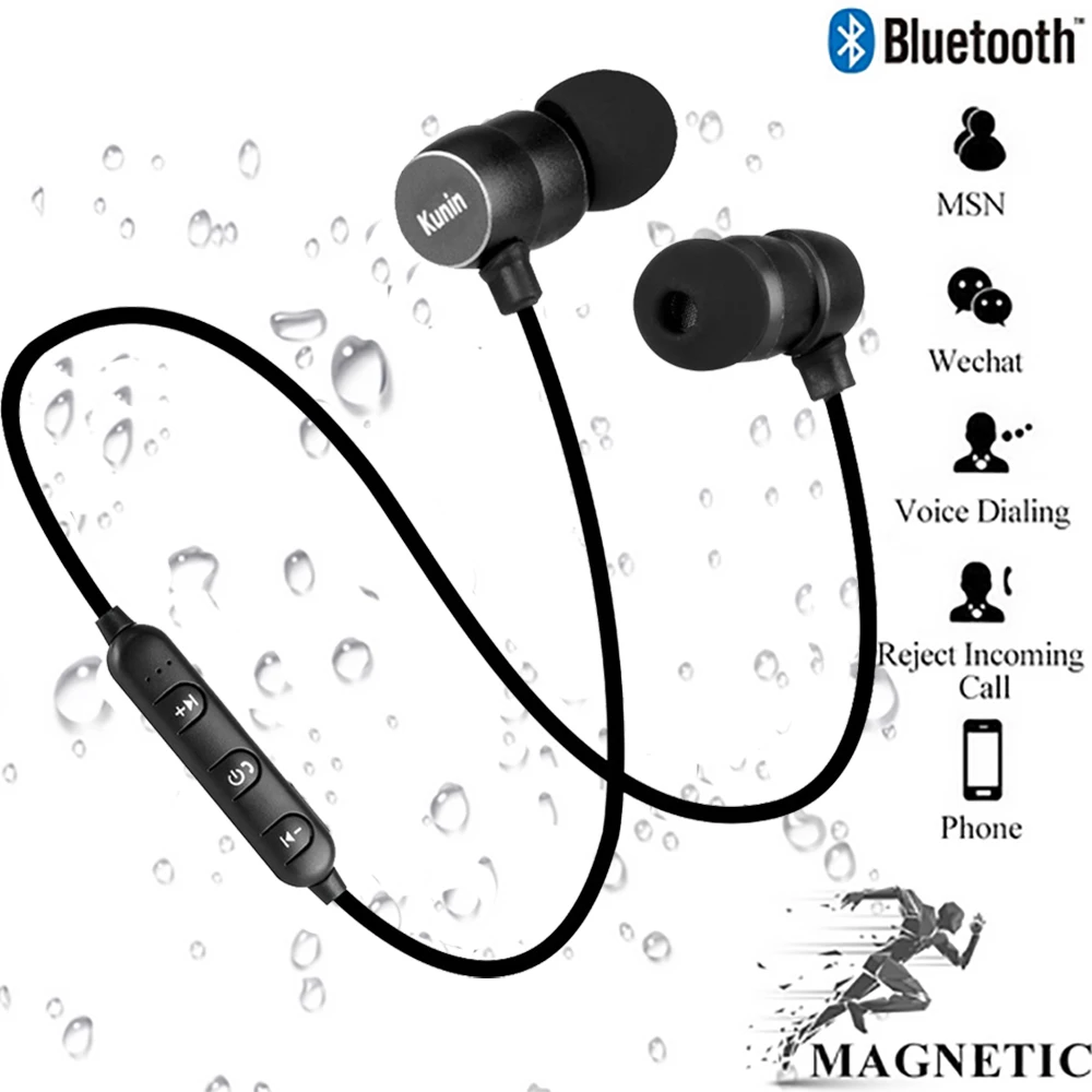 Bluetooth наушники спортивные Bluetooth 5,0 Беспроводные наушники с Bluetooth громкой связи Наушники с микрофоном для huawei Xiaomi samsung