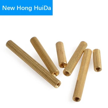 

M2 Round Brass knurl Male Female Standoff Stud Board Metric Threaded Pillar PCB Motherboard Spacer Hollow Bolt Screw Nut