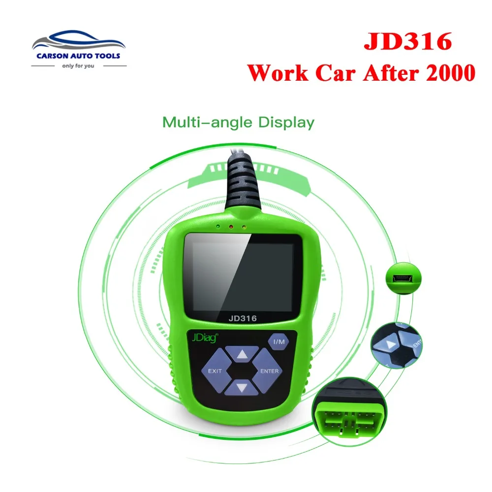 

2018 Original JDiag JD101 Car Diagnostic Tool Automotive Scanner jd-101 OBD2 OBDII Code Reader Scan Tools as AD310 NL100 OM123