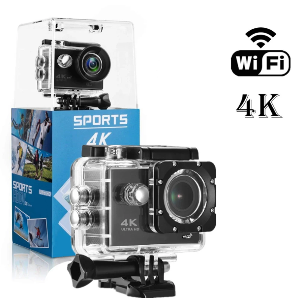 Экшн камера F600 F600R 4K wi fi 16 мп 170D 30 м 1080P|Экшн-камеры| |