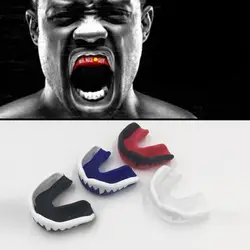 Капы взрослых Каратэ Муай безопасности рот защитный зубы охранник для Футбол Баскетбол Тайский Бокс Профессиональный Мягкая EVA