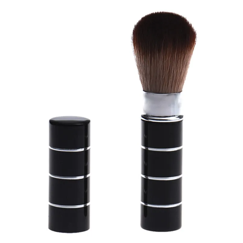 

2019 Mini Makeup Brushes professional Korean Cosmetics Blusher Foundation Powder Make up Brush Black Synthetic Kabuki Blending
