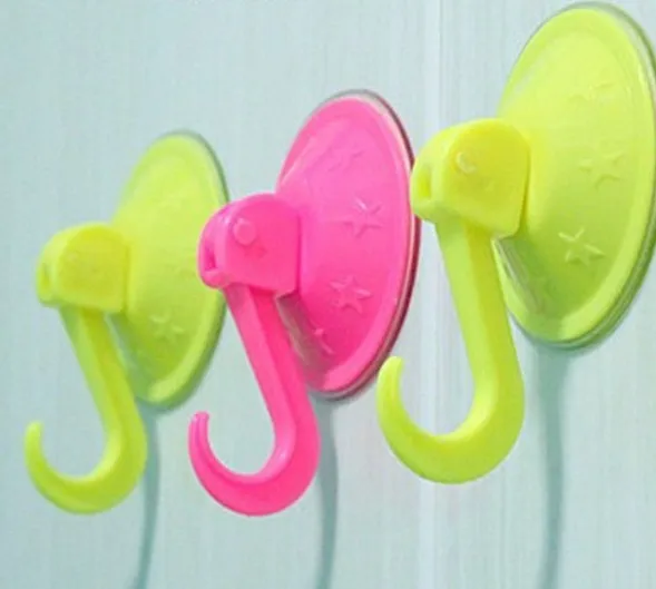 

5PCS/LOT Wall Hooks Hanger Kitchen Bathroom Strong Suction Cup Sucker Accessorie Transparent Sucker Hooks KX 301