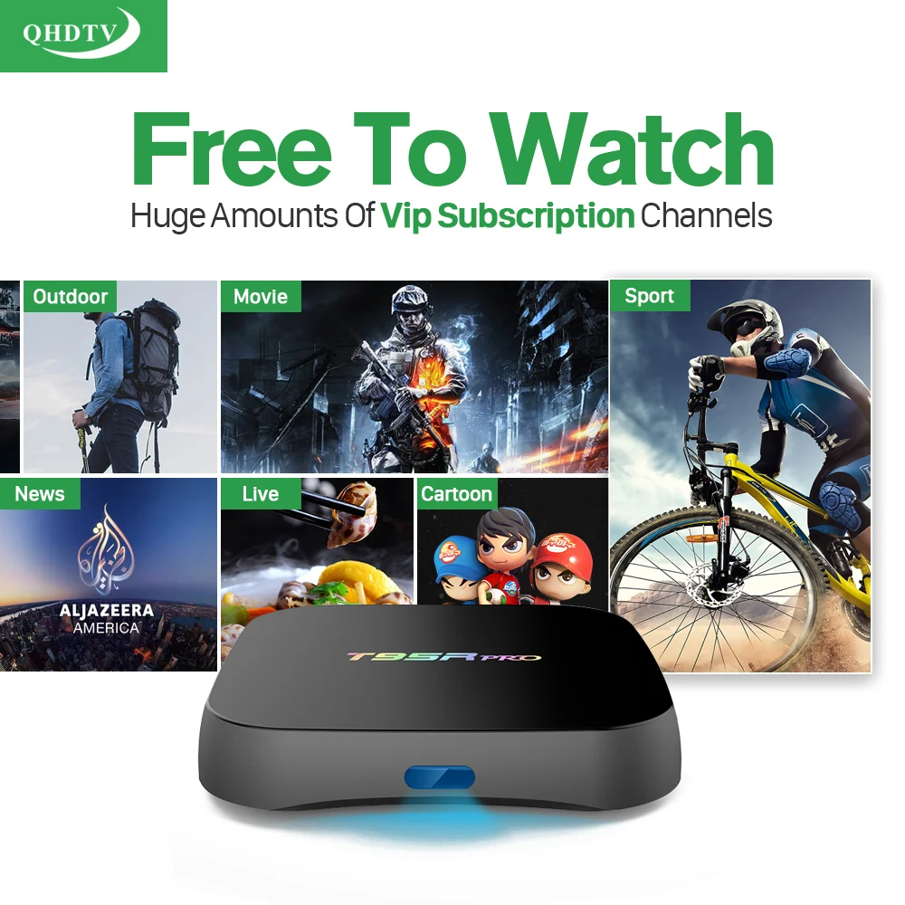 

Dalletektv 4K Android 6.0 TV Box S912 Octa Core Streaming Media Player 1200 IPTV Subscription Europe Italy Arabic Turkey Spain
