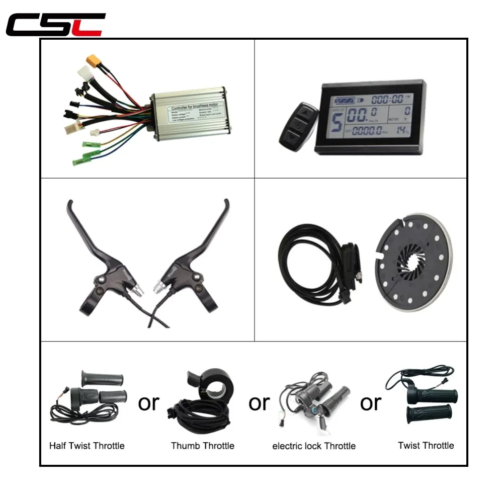 

Electric bike Bluetooth 6 Mosfet Dual mode Controller+LCD3 Display+Power cut-off Brake lever+Throttle+12 Magnet PAS for Ebike