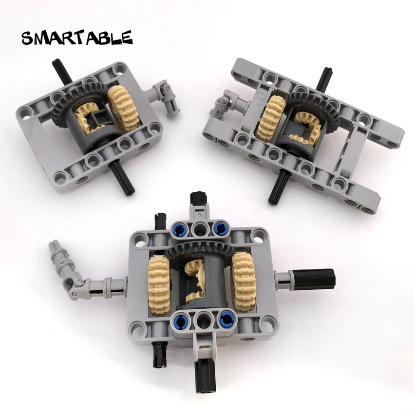 Smartable MOC Technic набор дифференциалов с рамкой строительные блоки детали шасси для