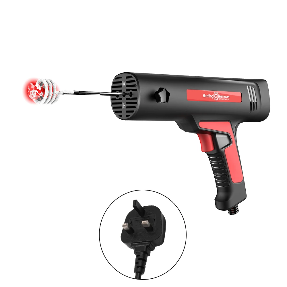 Professional Handheld Induction Heater Quick Release Rusty Screw and Nut Machine Flameless Heating Bolt Remover Repair Tool - Цвет: UK plug