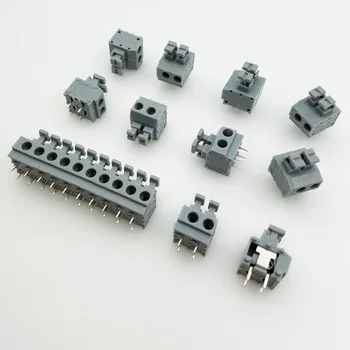 

LZ/DG/KF235-3.81/5.0/7.5mm Spring type quick wiring PCB terminal block Splicable