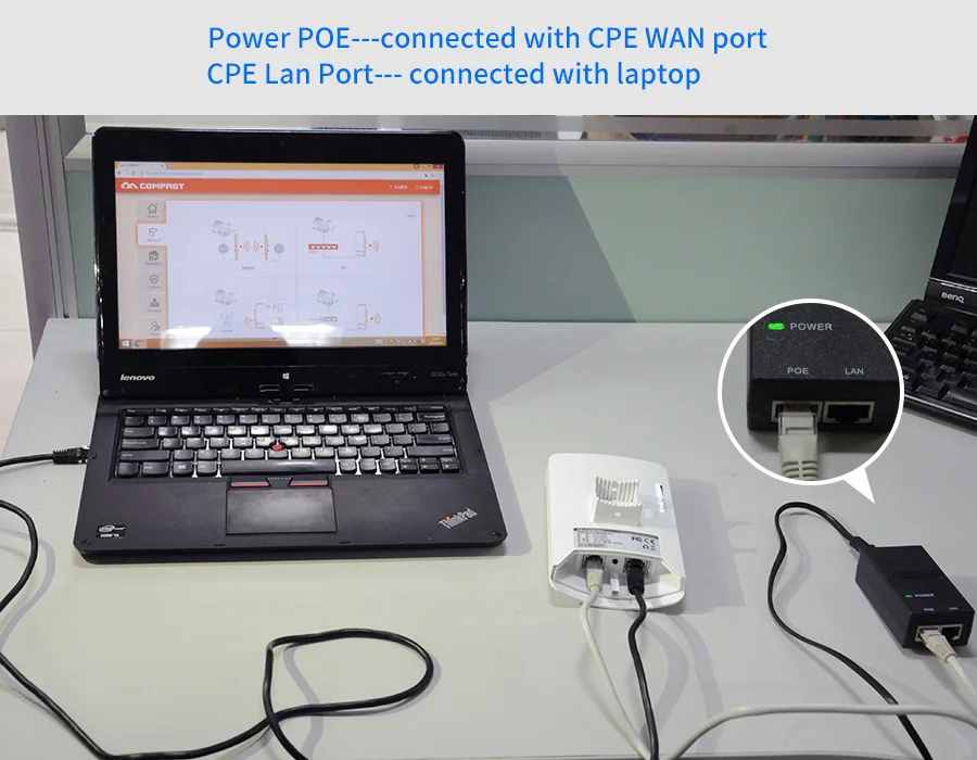 3 км Comfast CF-E120AV3 мини 300 Мбит/с 5,8 Г беспроводной CPE Wi-Fi маршрутизатор Открытый Wi-Fi ретранслятор 11dBi антенна PoE длинные расстояния wifi CPE