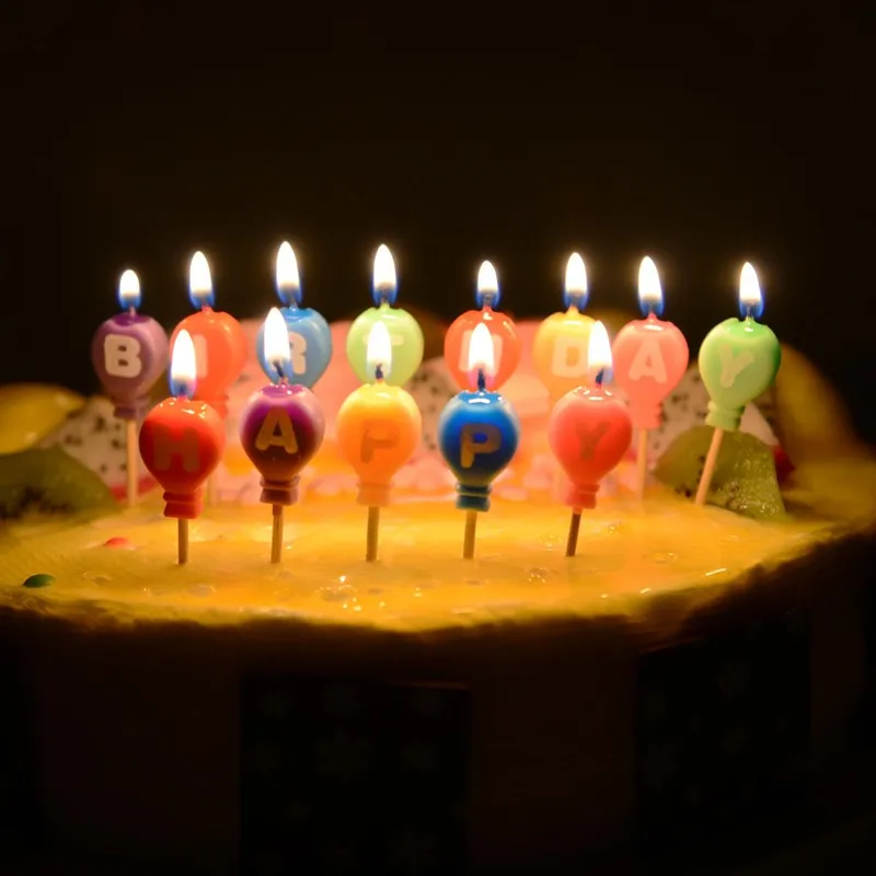 1 PCS с днем рождения свечи для торта сюрприз Романтические идеи подарка для детей вечерние украсить торт ко дню рождения буквенно-цифровые свечи