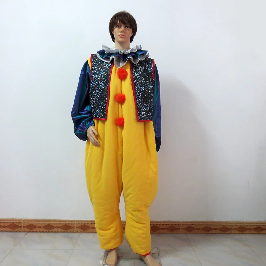 

Stephen King's It Pennywise Clown Joker Evil Horror Terror Halloween Uniform Outfit Cosplay Costume Customize Any Size