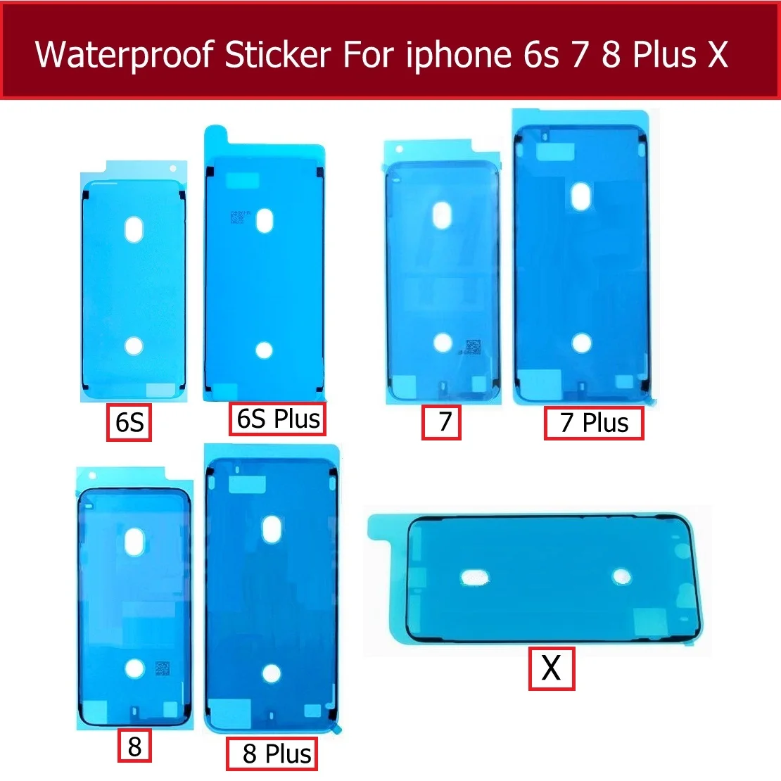 

Genuine Adhesive Glue Tape Sticker for iphone 6S 7 8 10 plus X 4.7" 5.5"LCD Touch Screen Display Frame screen Waterproof sticker