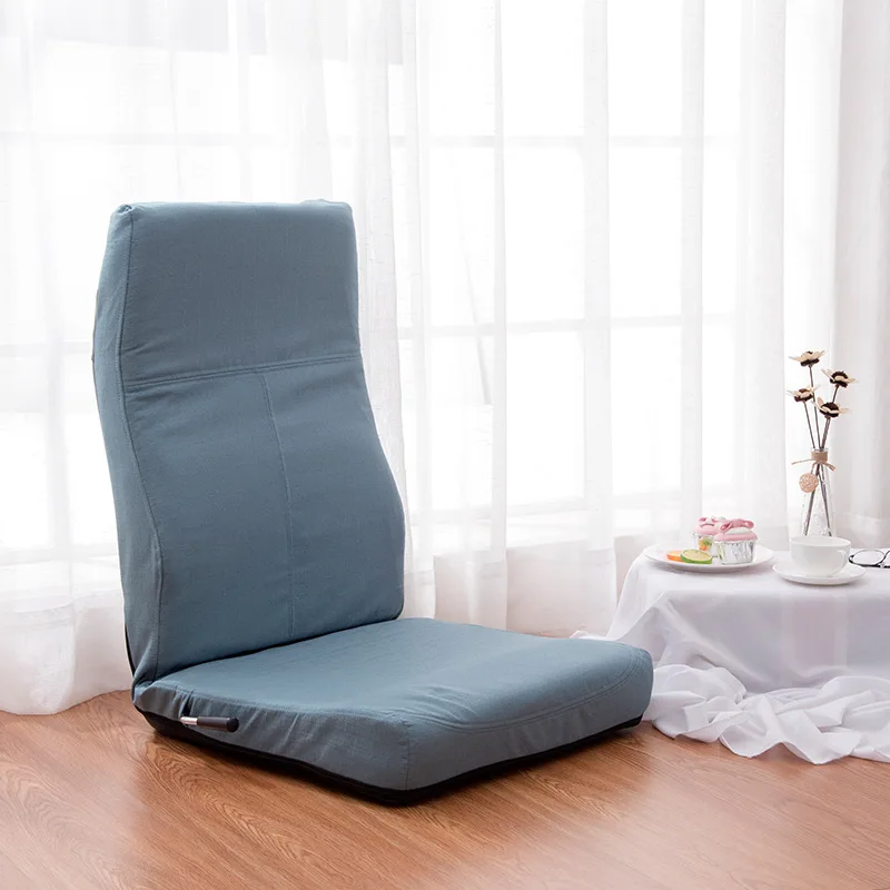  Adjustable 14-Position Floor Legless Chair Folding Lazy Sofa Floor Sofa Chair Cushion Living Room F