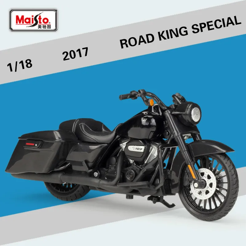 

Maisto for Harley 2017 ROAD KING SPECIAL Motorcycle Simulated Model 1:18 Diecast Speed Wheels Auto Mobile Offroad Racing Motor