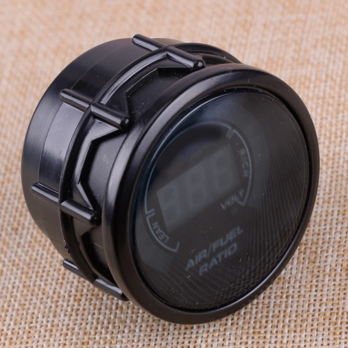 

New Black Car 4 Pin 12V 2" 52MM Round LED Digital Air Fuel Ratio Monitor Racing Gauge Meter Fit For Narrowband Oxygen Sensor