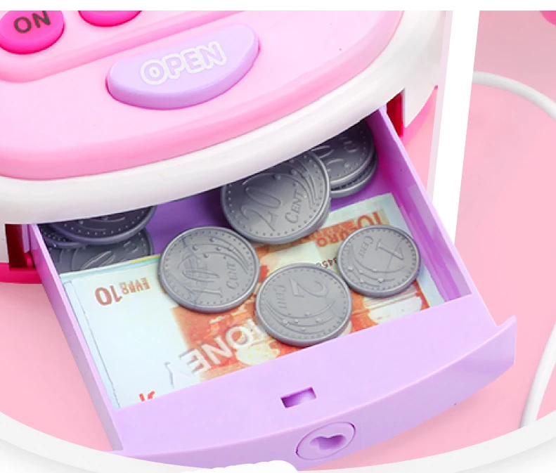 Дети моделирование ролевые игры супермаркет кассовый аппарат мебель игрушки маленькие покупки стационарный терминал для кредитной карты