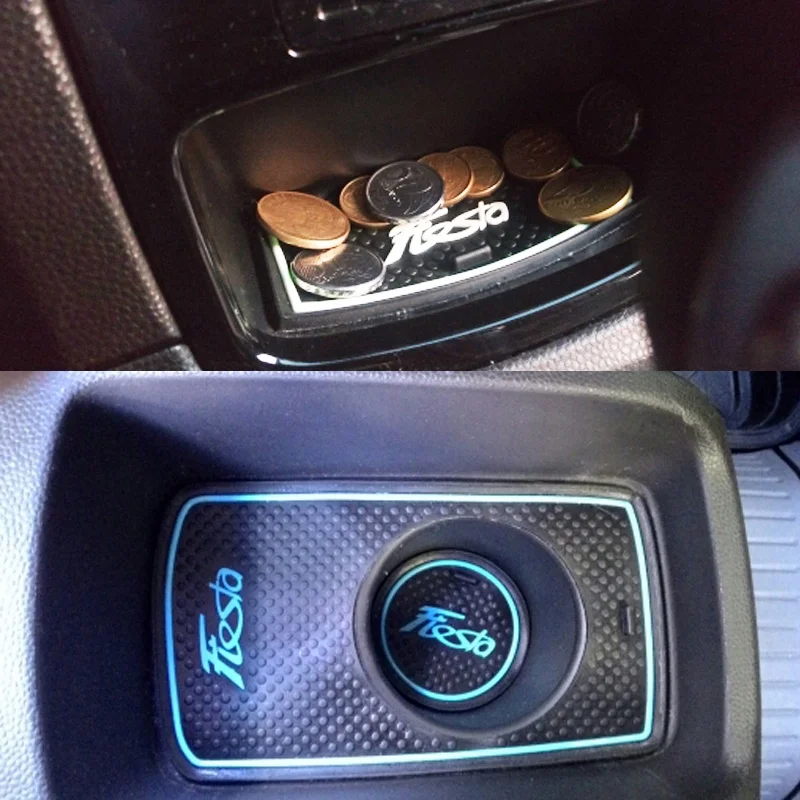 Для Ford Fiesta 2009- автомобильные аксессуары 3D резиновый коврик для интерьера, коврик для двери, автомобильный держатель для телефона, автомобильный стиль