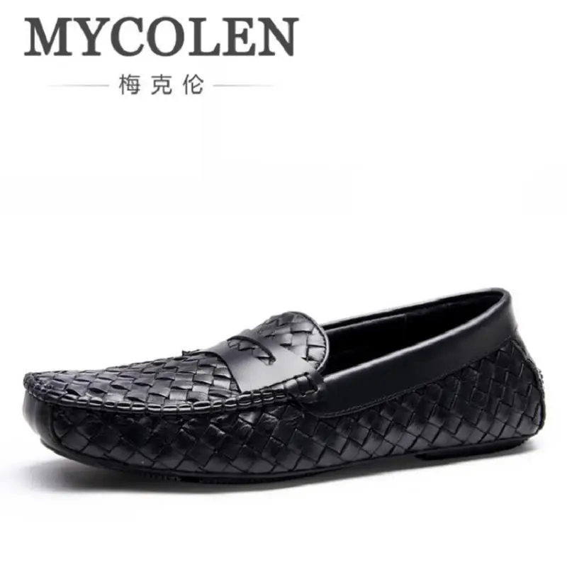 MYCOLEN Mens Shoes Casual 2017 Fashion Leather Men Loafers Shoes Moccasins Breathable Slip On Flats Male Shoes Schuhe Herren цена MYCOLEN Mens Shoes Casual 2017 Fashion Leather Men Loafers Shoes Moccasins Breathable Slip On Flats Male Shoes Schuhe Herren цены онлайн