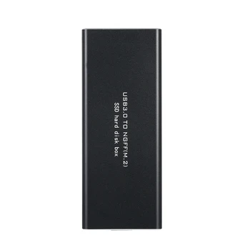 

Black NGFF M.2 to USB 3.0 5Gbps SSD Enclosure Adapter Storage Case with UASP Applicable to 2230 / 2242 / 2260 / 2280 mm
