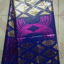 Королевский Буле Африканский Базен riche ткань высокого качества хлопок вышитые Базен riche getzner для женщин платья 5 ярдов/партия