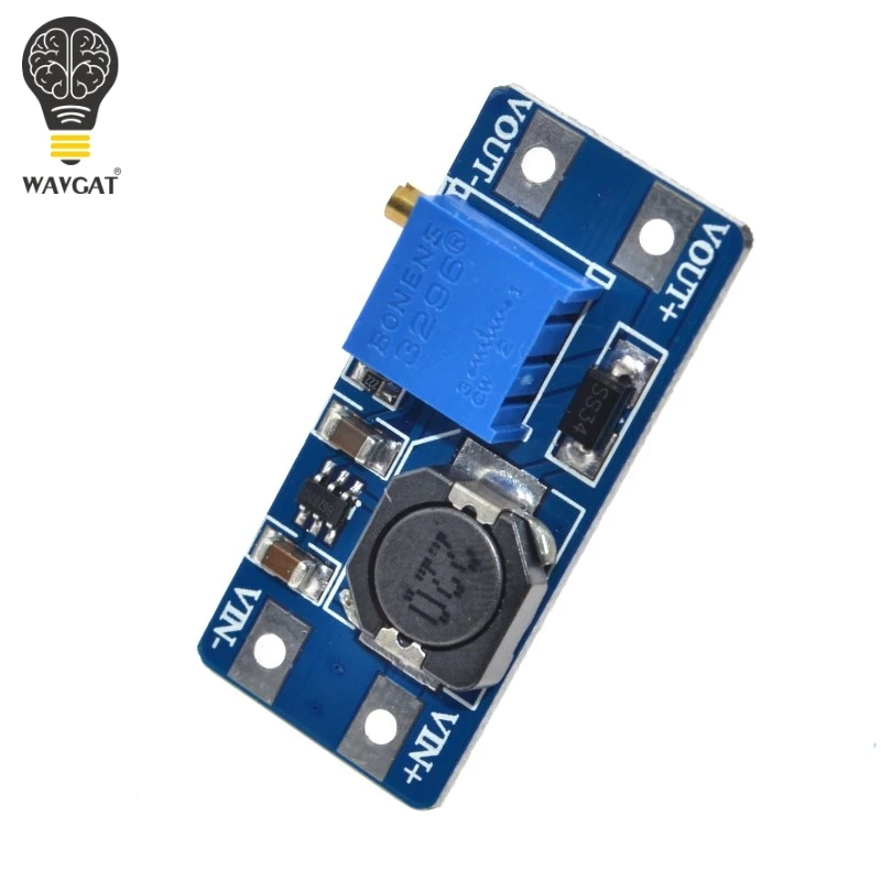WAVGAT 5 шт. MT3608 DC Step Up усилитель конвертера Питание модуль Boost повышающий доска Макс