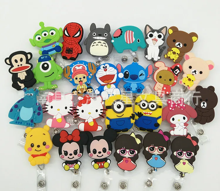 Enfermeria Credenciales Porta Cartoon легко потяните Porta Credencial Key card Pull chain Porta credenciales de tarjeta YLK001G