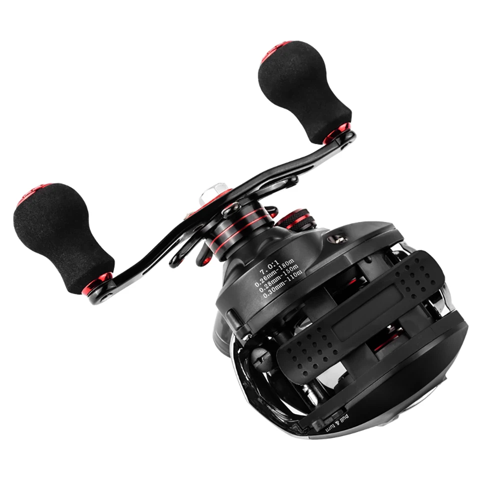 TORNADO I Baitcasting Reels 5.5KG Max Drag 7.0:1 High Speed Carbon Left Right Hand Fishing Reels Waterproof Carp Fishing Tackles