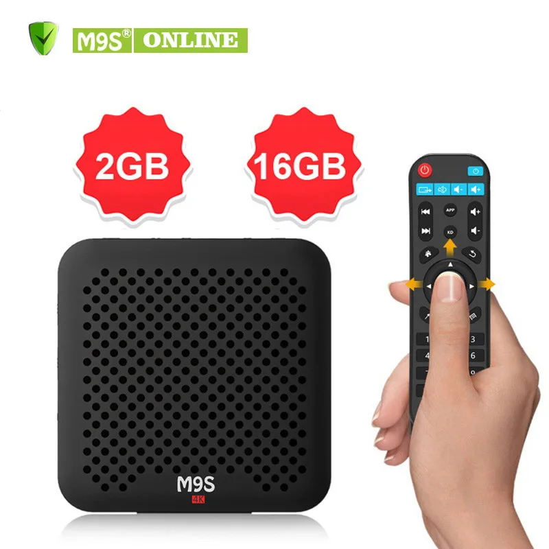 

M9S W2 2gb/16gb android tv box + 2.4ghz wireless air mouse/mini keyboard Google Android 7.1 S905W TV box
