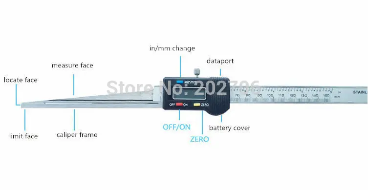 0,2-10 мм Цифровой Клин щупа электронный дисплей щупа верньерный Калибр штангенциркуль измерительные инструменты