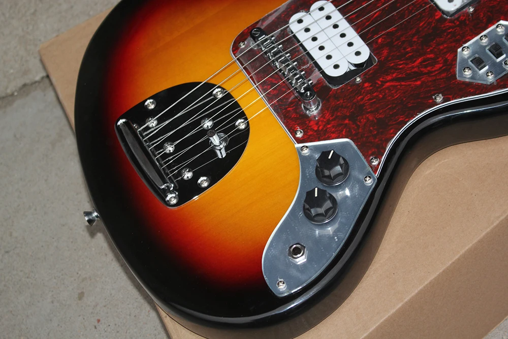 JA гитара Табак Sunburst тело электрогитара с красной черепаховой оболочкой Pickguard