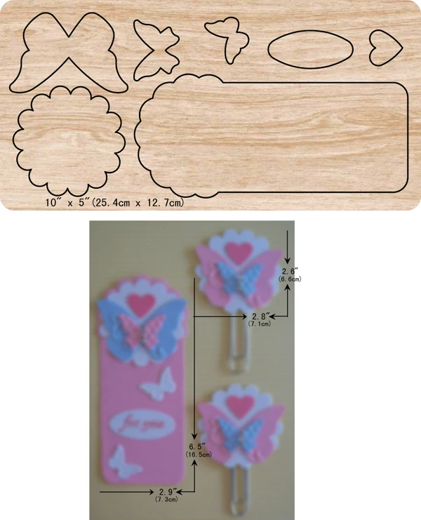 

New butterfly wooden dies cutting dies for scrapbooking Multiple sizes V-1655