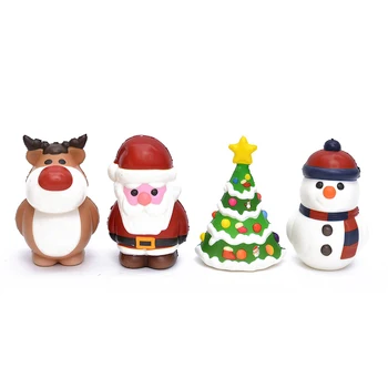 

Funny Squishy Toys Christmas Tree Elk Snowman Elastic PU Stress Relief Anti Stress Squeeze Toy Kids Phone Strap Decor Gifts
