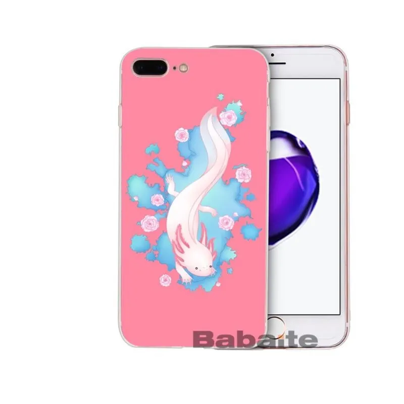 Babaite Прозрачный чехол для телефона с милыми животными Axolotl для iPhone 8 7 6 6S Plus X XS MAX 5 5S SE XR Cellphones11 11pro 11promax - Цвет: A14