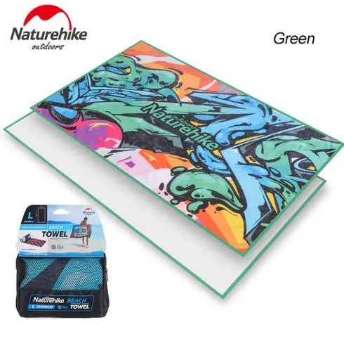 Naturehike быстросохнущие купальные полотенца из микрофибры для наружного плавания, кемпинга, езды на велосипеде, портативное дорожное полотенце - Цвет: green