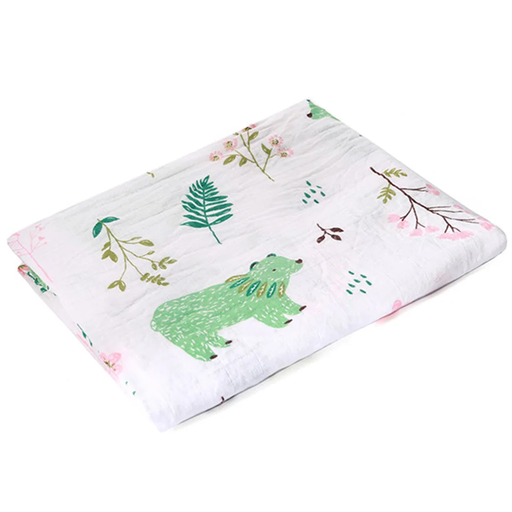 

Muslin Baby Blankets Newborn Photography Accessories Soft Swaddle Wrap Stylish Dinasour Animals Print Baby Bedding Bath Towel