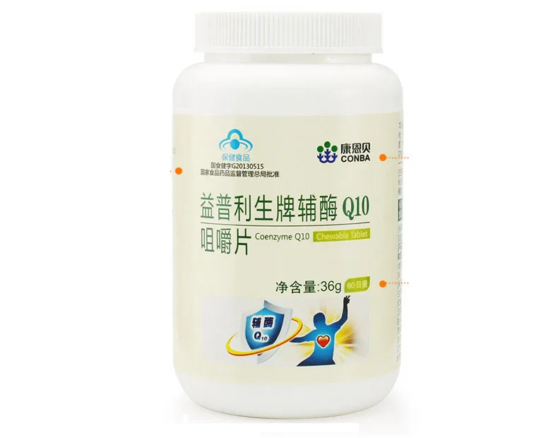 

CONBA Coenzyme Q10 Chewable Tablet 36g,60capsules free shipping