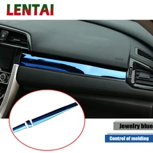 Estilo de coche 3D pegatinas para Honda Civic 2018, 2019, 2016, 2017 cívica 10th 10 gen Co-piloto centro de la consola de ribetes
