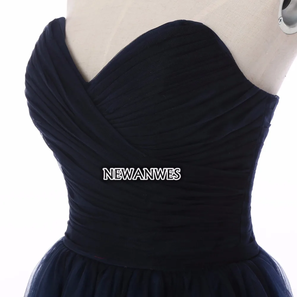 Короткое коктейльное платье пикантные Vestidos De Fiesta Темно синие по колено тюль