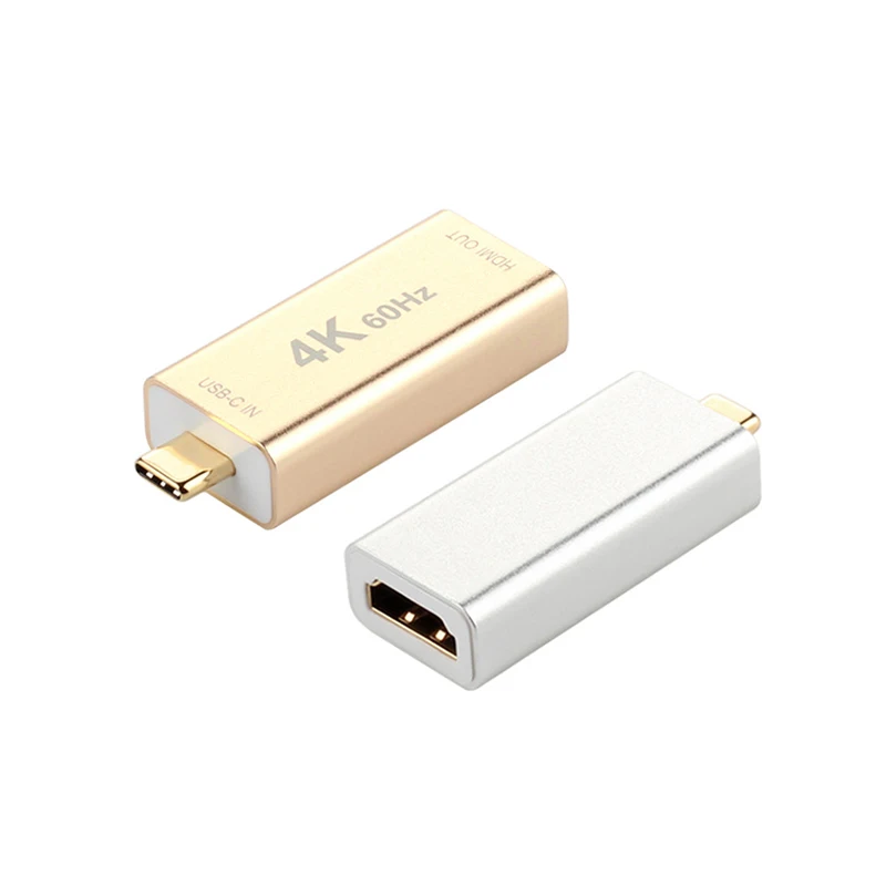 USB C к HDMI адаптер Алюминиевый USB 3,1 type-C к HDMI конвертер 4 к 60 Гц мини портативный адаптер цифровые аксессуары