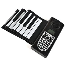 New Roll up keyboard piano Musical Instrument silicone 61 keys Flexible Portable