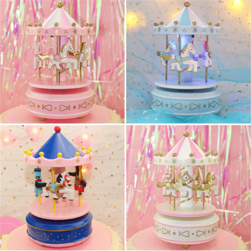 

Unicorn Party 1pc Pink Unicorn Music Carousel Cake Decoration Birthday Party Decorations Kids Unicorno Baby Shower Unicorn-S