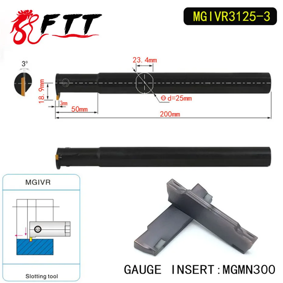 Mgivr3125-3 intermal прощание и калибровать Расточные Инструменты держатель для mgmn300 вставить правой панели мгмн 300