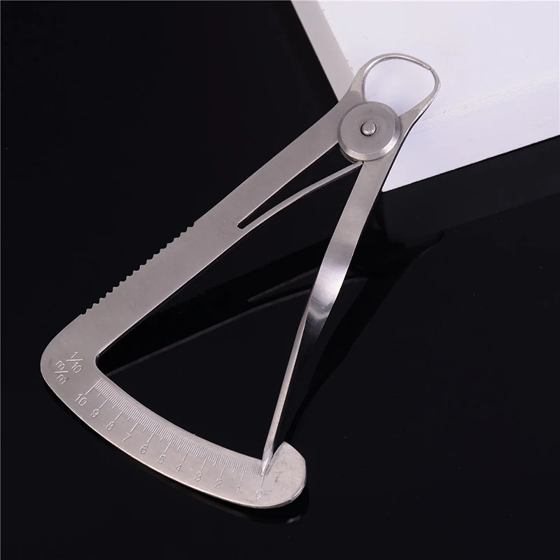 

JETTING Dental Gauge Caliper Dental Caliper for Metal Wax Dental Lab Stainless Steel Metal Wax Thickness Measurement Ruler Tool
