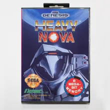 16 бит игра Sega Mega Drive картридж с розничной коробкой-тяжелая игровая тележка Nova для системы Megadrive для Genesis