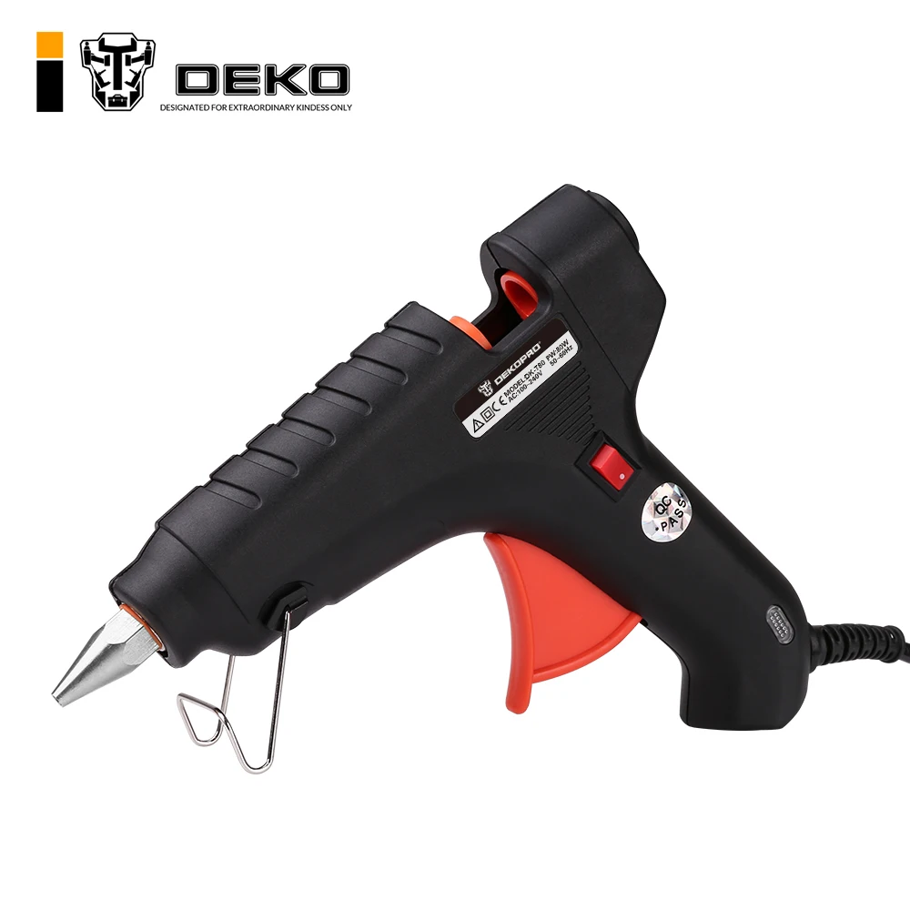 DEKO 80 Вт 240-100 (в) EU штекер термоклеевой пистолет с клеем-палкой промышленные пистолеты термо-электрический тепловой температурный инструмент