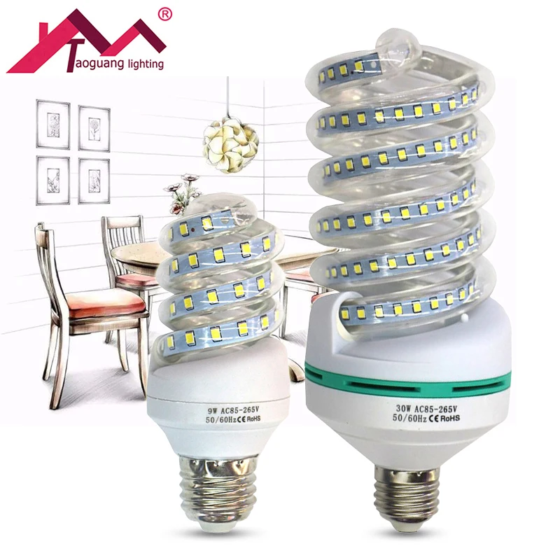 

E27 LED Lamp 220V SMD 2835 LED Bulb 5W 7W 9W 12W 16W 20W 24W 30W Corn Bulb Chandelier Candle Light Lampada Bombillas Ampoule Led