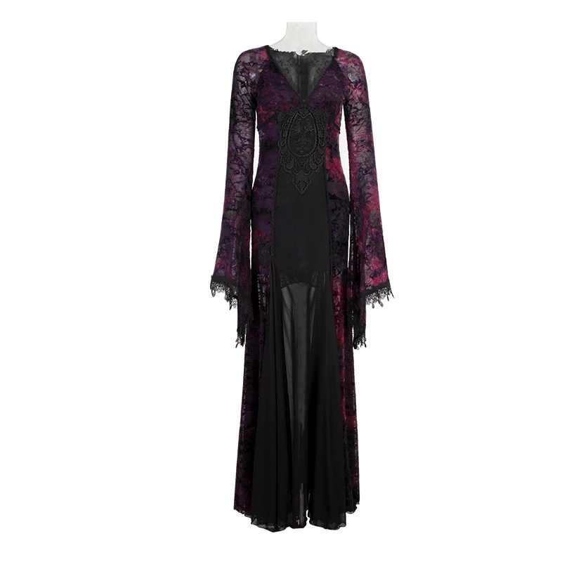 purple slinky dress