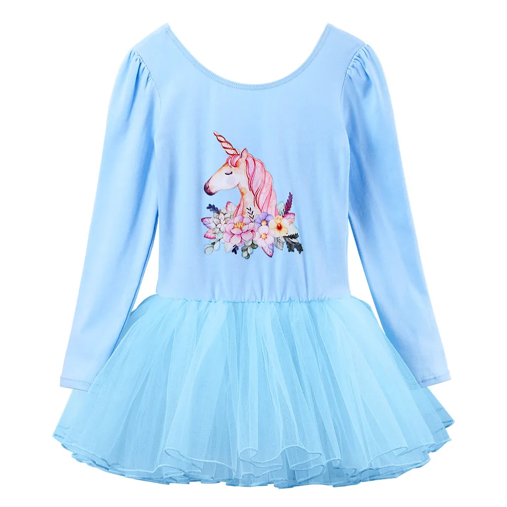 BAOHULU/балетное платье-пачка для девочек-подростков; детская Одежда для танцев; корона; единорог; платье принцессы для детей