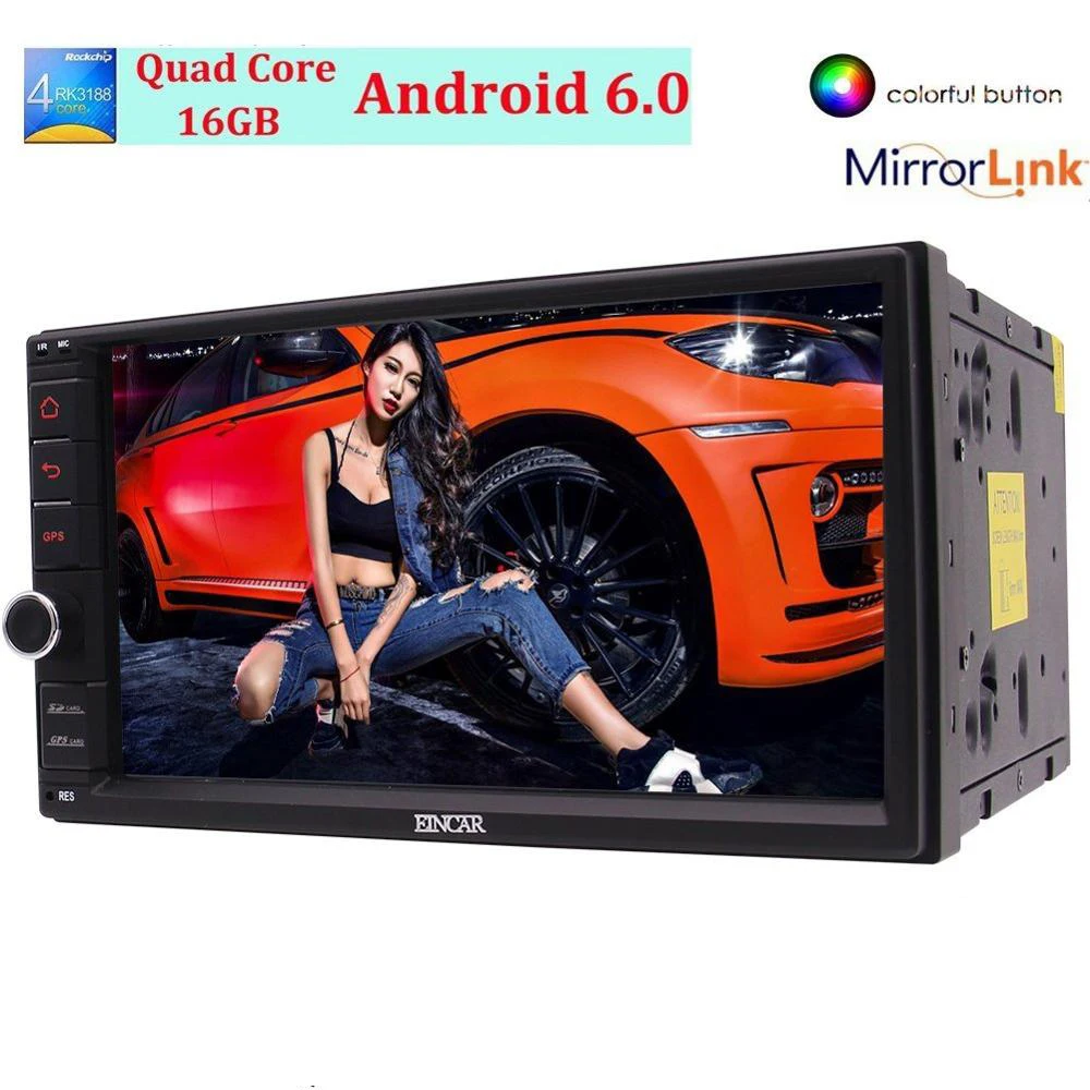 In Dash Universal Quad Core 2 Din Android6 0 Car Audio Stereo GPS Wifi Bluetooth font