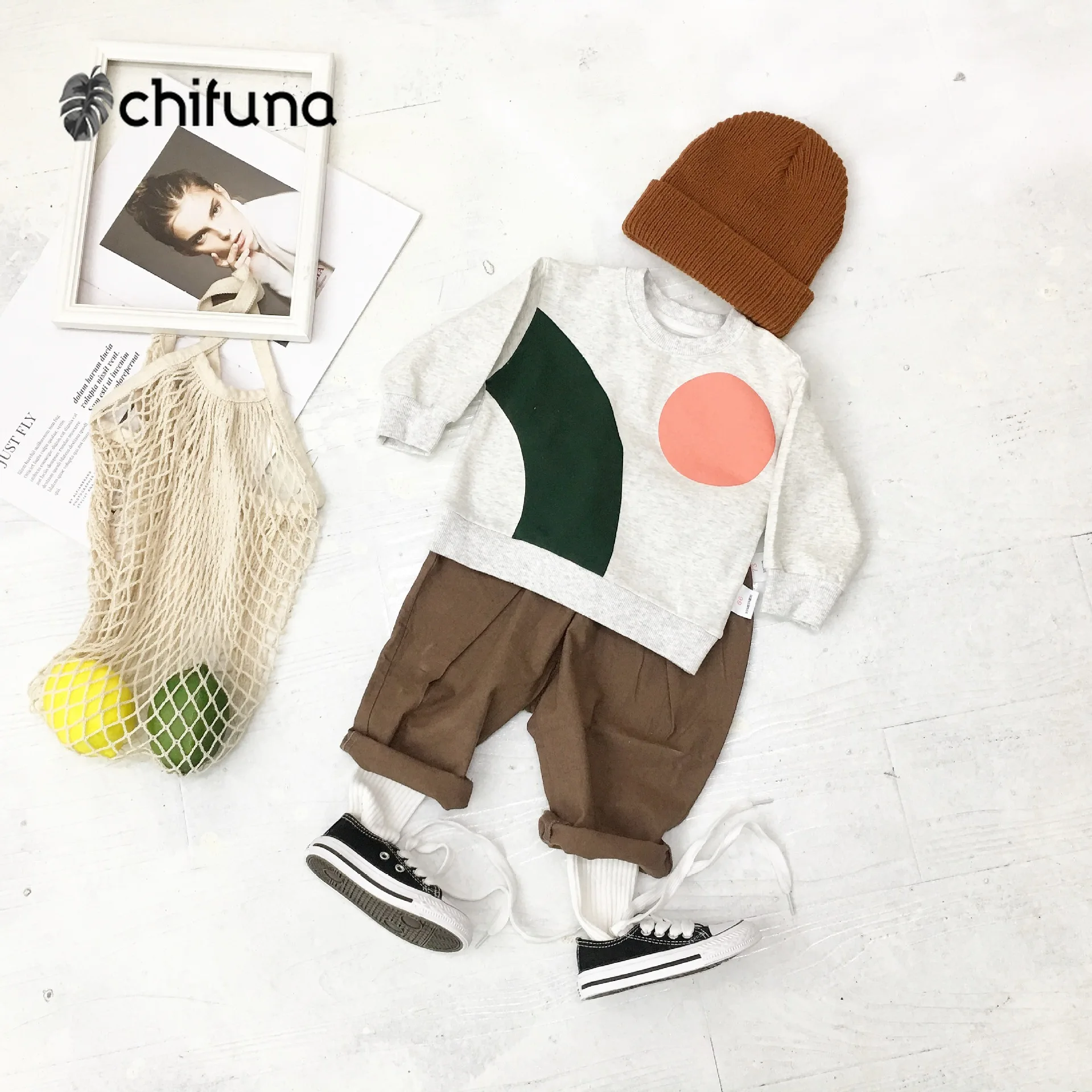 Chifuna/Новое поступление; модная Толстовка для маленьких мальчиков и девочек; футболка с длинными рукавами для мальчиков и девочек; Детские футболки; толстовка